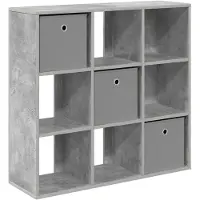 vidaXL Sideboard Betongrau 88,5 x 29 x 84,5 cm