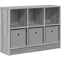 vidaXL Sideboard mit Schubladen Graues Sonoma 73,5 x 22,5 x 53,5 cm