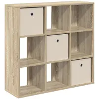 vidaXL Sideboard mit Schubladen Sonoma-Eiche 88,5 x 29 x 84,5 cm
