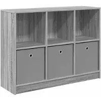 vidaXL Sideboard mit Schubladen Graues Sonoma 102 x 32 x 73,5 cm