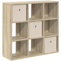 vidaXL Sideboard mit Schubladen Sonoma-Eiche 73,5 x 24 x 69,5 cm