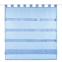 Bestlivings Sky Gardine Raffoptik Schlaufe 100 x 110 cm blau