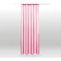 Bestlivings Dekoschal Noella mit Universalband Transparent 140 cm x 245 cm Pink