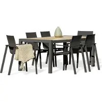 DCB Groupe 6-Sitzer-Garten-Essgruppe, Alu/Keramikplatte,/beige