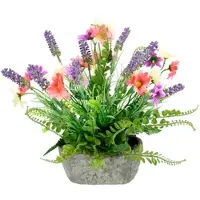 Otto Home Kunstpflanze , bunt (rosa, lavender), B:32cm H:30cm L:20cm, Polyester, Kunstpflanzen, Kunstpflanze