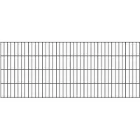 Alberts Doppelstab-Gittermatte, Typ 6/5/6, ohne Überstand, Breite 2000 mm x Höhe 800 mm, Farbe: anthrazit