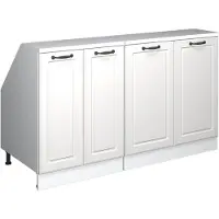Vicco Dachschrägenschrank-Set Rion Weiß Landhaus 140 cm 2er Set Schrankkorpuss 60 cm Tiefe, Model 59949