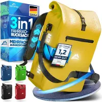 Nextcover NEU 3in1 Fahrradtasche für Gepäckträger [Aquashield] - Gepäckträgertasche, Fahrradtasche Rucksack und Umhängetasche [25 Liter]