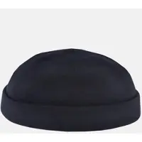 HANSEHELD Docker Cap Blau Wolle Kurz Flach Docker-Mütze