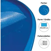 Planet Pool Thermoplane von für 600x300 cm Kunststoff blau