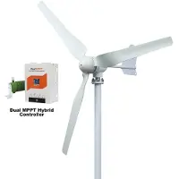 StarTech.com Windgenerator - SM3-5000 - 5000 W Leistung - 24 V System - Mit Super Control - 3 Rotorblätter - Anlauf ab 2 m/s - Aluminiumlegierung - Weiß