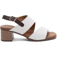 MACIEJKA Damen Sommer Sandalen aus Naturleder in Weiß