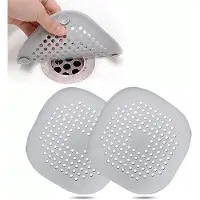 OEM Silikonische Abwasserfilter, 2 Stück, Abwasserfilter für Bad und Küche, grau
