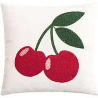 Magma Heimtex Magma Kissenhülle Pixie 'Cherry' 45 x 45 cm Weiß