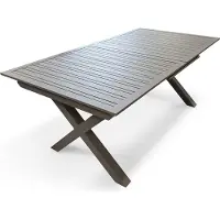 DCB Groupe Quarz-Gartentisch aus Aluminium