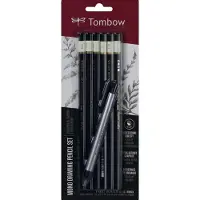 Tombow Mono bleistiftset 6pcs + precision radierer 1pcs