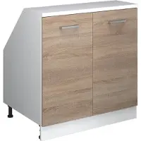 Vicco Dachschrägenschrank Rion Sonoma 80 x 81.6 cm mit 2 Türen, Schrankkorpus 60 cm Tiefe, Model 59969