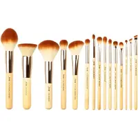Jessup Bambus Makeup Pinsel Set Vegane Makeup Pinsel Kosmetik Pinsel Lidschatten Pinsel Puder Foundat
