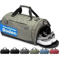 Heldenwerk Herowerk Sporttasche mit Schuhfach und Nassfach - Trainingstasche für Frauen und Männer - 48x26x25 cm - 30L - Grün