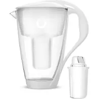 Dafi Kristall 2l Wasserkrug + 1 klassischer Filter – Weiss