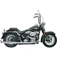 Bassani Xhaust True Dual Harley Davidson Fls 1690 12-17/fls 1690 Abs 12-17 Nicht Homologiertes Vollständiges Auspuffsystem