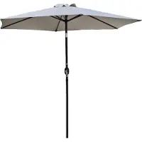 DCB Groupe Sonnenschirm mit Handkurbel, Aluminium,em Stoff