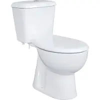 BELVIT Stand-WC mit Keramik-Spülkasten und Softclose WC-Sitz Senkrecht Boden