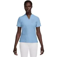 Nike Tour Dri-FIT Blade Jacquard Kurzarm-Golf-Poloshirt (Damen) - Blau |Größe XS (EU 32-34)