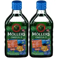 Mollers Möller's Omega-3 Kids Fruchtgeschmack Öl x2 2x250 ml