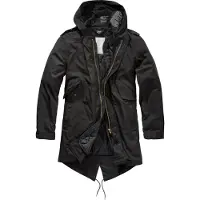 Brandit Parka Herren M51 US Parka schwarz Basics 73% Baumwolle, 27% Nylon XL