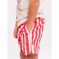 Swim Essentials Badehose, Lobster Stripe Beige/Red, 122-128