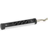 Bachmann CYCLE Loop 4xCEE7/3 1xSchalter 1xUSB A/C 22W 2,5m CEE7/7