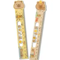 Markenlos 2 x 15 cm Capybara-Lineale, ein schönes Geschenk zum Schreibenlernen für Kinder