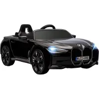 HOMCOM Kinder Elektroauto Elektrofahrzeuge mit Fernbedienung MP3-Player, Schwarz