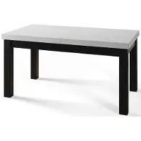 Alpi Möbel Rechteckiger Esstisch Ausziehbar, Moderner Wohnzimmertisch 140–180 cm, Tisch mit Holzbeinen stabile Konstruktion, Weiß, Kollektion Classico