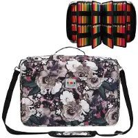 Markenlos Großes Etui für 480 Buntstifte, wasserdicht, Federmäppchen, Aufbewahrungstasche für Zeichenstifte, Künstlerbedarf, Pinsel, Fineliner, Marker, Geschenk für Kunststudenten