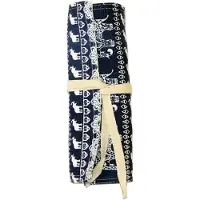 Markenlos Rollbares Etui für Buntstifte – Elefanten-Etui (24 Stück), Stiftrolle, rollbares Etui – Stiftrolle, Pinselrolle aus Canvas und Baumwolle – Ideal für Reisen, Schule, Büro, Kunst | 24