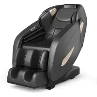 Costway Elektrischer Massagesessel Shiatsu Sessel für Ganzkörper, Zero Gravity Massagestuhl mit SL-Spur Massage 32 Luftkissen Bluetooth Heizung, Relaxsessel verstellbar 12 Programme (Schwarz)