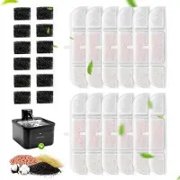 OEM 12er-Set Kattensaugfilter- und -Sponzen- für drahtlose 25L-Drinkwasserpumpe mit Lonenwisselharz (DPWFP6)