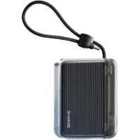 Sharge Powerbank Flow Go 10000mAh 20W USB C Kabel Schnellladen Schwarz