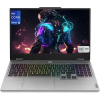 Lenovo LOQ 15IRX10 Gaming Laptop, Core i5-13450HX, 15.6" FHD (1920x1080) Display, GeForce RTX 5060, Deutsches Tastatur-Layout, Luna Grau, 64 GB RAM | 1 TB SSD