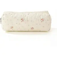 Markenlos Federmäppchen für Mädchen, Stoff, mit Blumenmuster, mit Reißverschluss, für Schule, Teenager, Kosmetiktasche