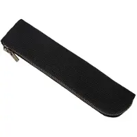 Markenlos Federmäppchen, niedlich, dünn, schlank, schlicht, stilvoll (Schwarz, Canvas)