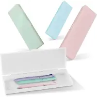 Markenlos Set mit 4 transparenten Aufbewahrungsboxen aus Kunststoff, ideal als Organizer für Schrein, Büro- und Schulbedarf.