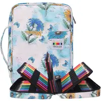 Markenlos Federmäppchen mit 220 Fächern, tragbarer Organizer für Buntstifte, wasserdichtes Etui für Schüler, Kinder, Erwachsene und Künstler