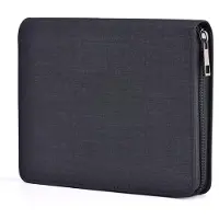 Markenlos Leinenetui für Füllfederhalter, wasserdicht, schwarz, 12 Taschen, 12 Fächer