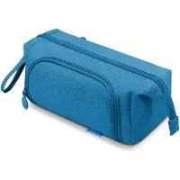Markenlos Großes Federmäppchen mit Fächern, Federmäppchen, Schul-Federmäppchen für Teenager/Erwachsene, für Schule, Büro, Jungen, Mädchen, Lehrer - Geschenk - Türkis