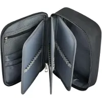 Markenlos Federmäppchen mit 72 Fächern, tragbar, abnehmbar, Organizer für Büro und Schule, 23 x 16 x 7 cm, schwarz