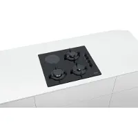 Bosch Serie 2 POY6B6B10, Schwarz, Integriert, 60 cm, Kombi, Gehärtetes Glas, 4 Zone(n)