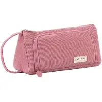 Markenlos Federmäppchen für Teenager-Mädchen, geräumiges Federmäppchen für Schule und Büro, Geschenk für erwachsene Frauen, 21 x 11 cm (Pink #2)